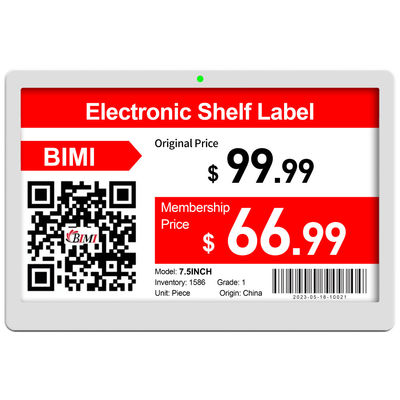 Супермаркет Bimi E-ink Display Tag Windows OS Неприкосновение к экрану Электронная полка