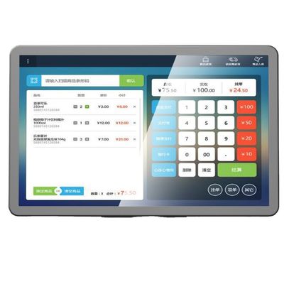Встроенный сканер штрих-кодов 10.1 дюймовый сенсорный экран POS Android система для супермаркета
