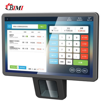 Встроенный сканер штрих-кодов 10.1 дюймовый сенсорный экран POS Android система для супермаркета