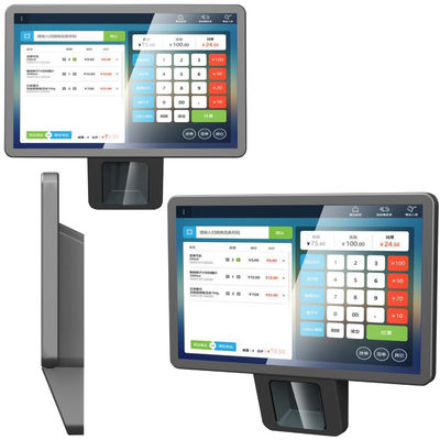 Капацитивный сенсорный Android POS с встроенным лазерным сканером для кассы супермаркета