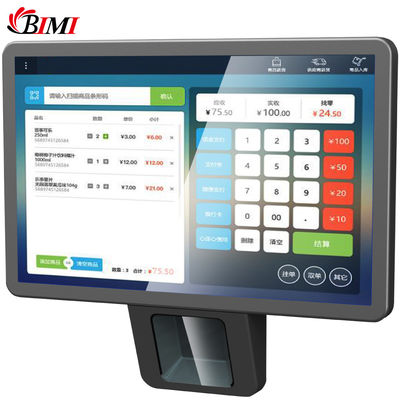 Капацитивный сенсорный Android POS с встроенным лазерным сканером для кассы супермаркета