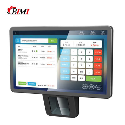 Капацитивный сенсорный Android POS с встроенным лазерным сканером для кассы супермаркета