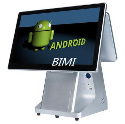 Удобный для пользователя 15,6 &quot;Двухэкранный POS-машина с ОС Android и встроенный принтер