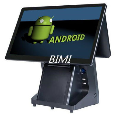 Удобный для пользователя 15,6 &quot;Двухэкранный POS-машина с ОС Android и встроенный принтер