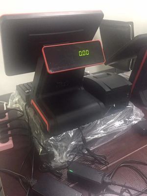 B2B транзакции с 15-дюймовой POS системой с двойным сенсорным экраном и дисплеем